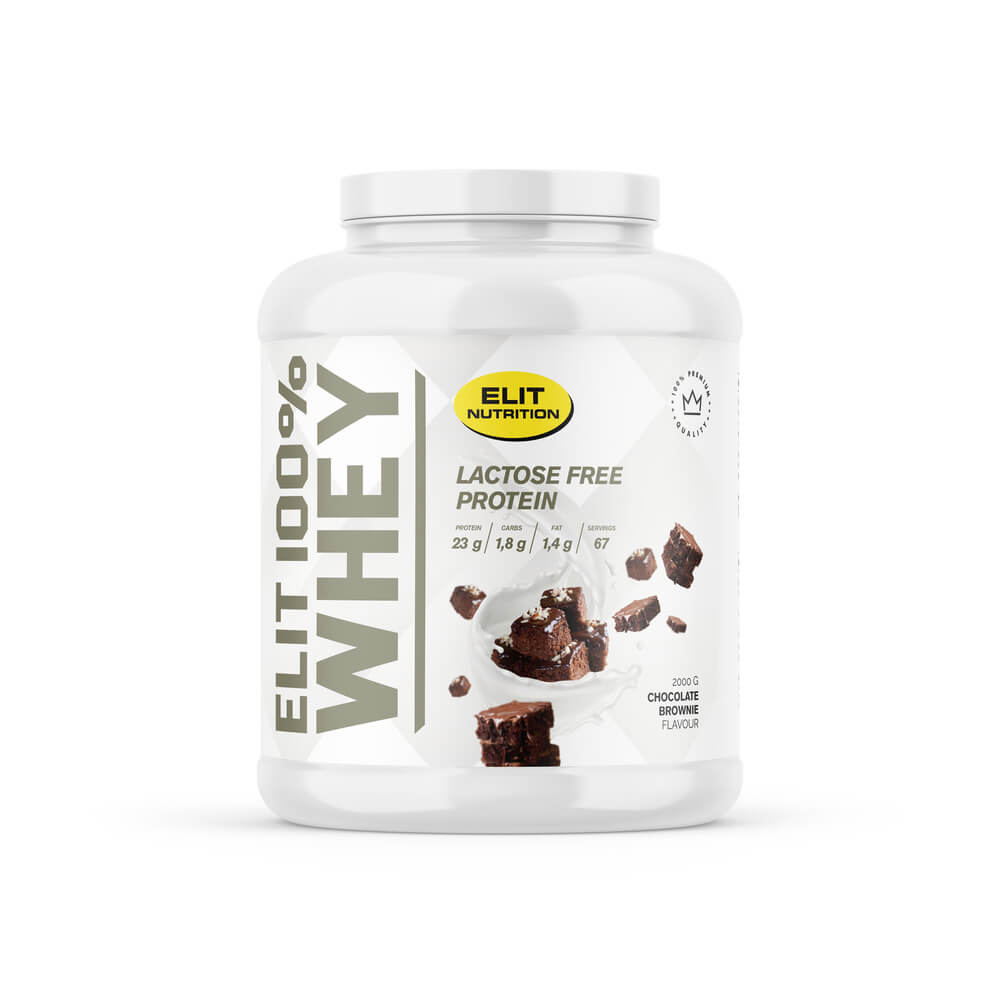 Elit 100% Whey, Lactose Free, 2000 g, Chocolate Brownie