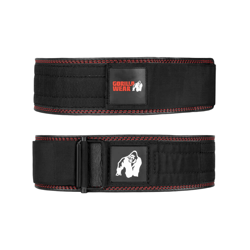 4 Inch Premium Lifting Belt, black, large/xlarge