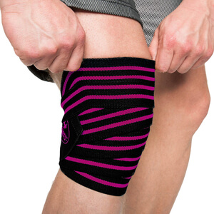 Knee Wraps black/pink C.P. Sports