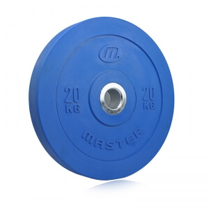 Bumper Plate, 20 kg, blå