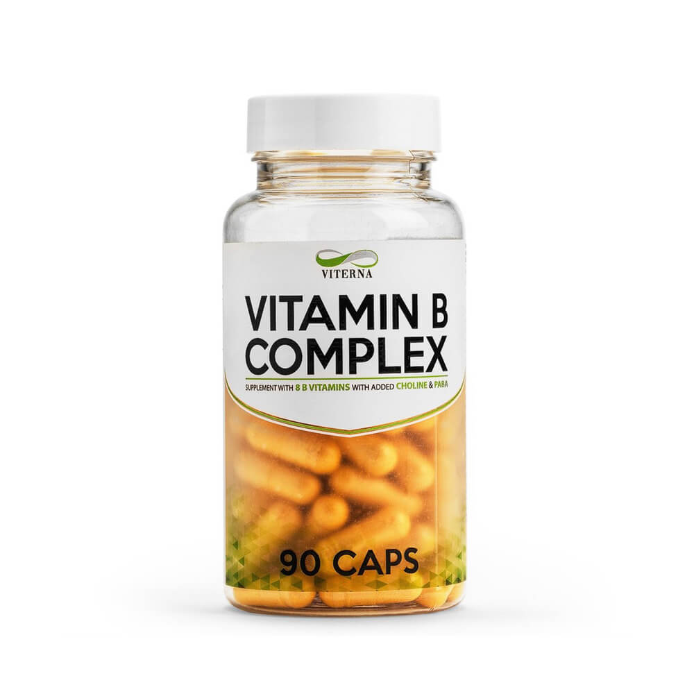 Vitamin-B Complex, 90 kapslar, Viterna