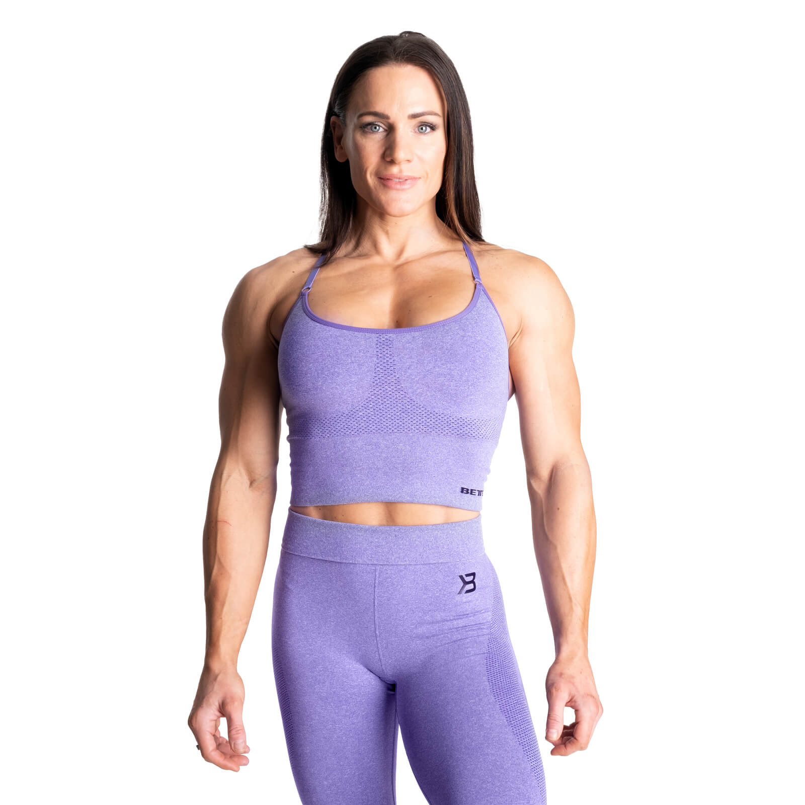 Better Bodies Rockaway leggings, Athletic Purple Melange –