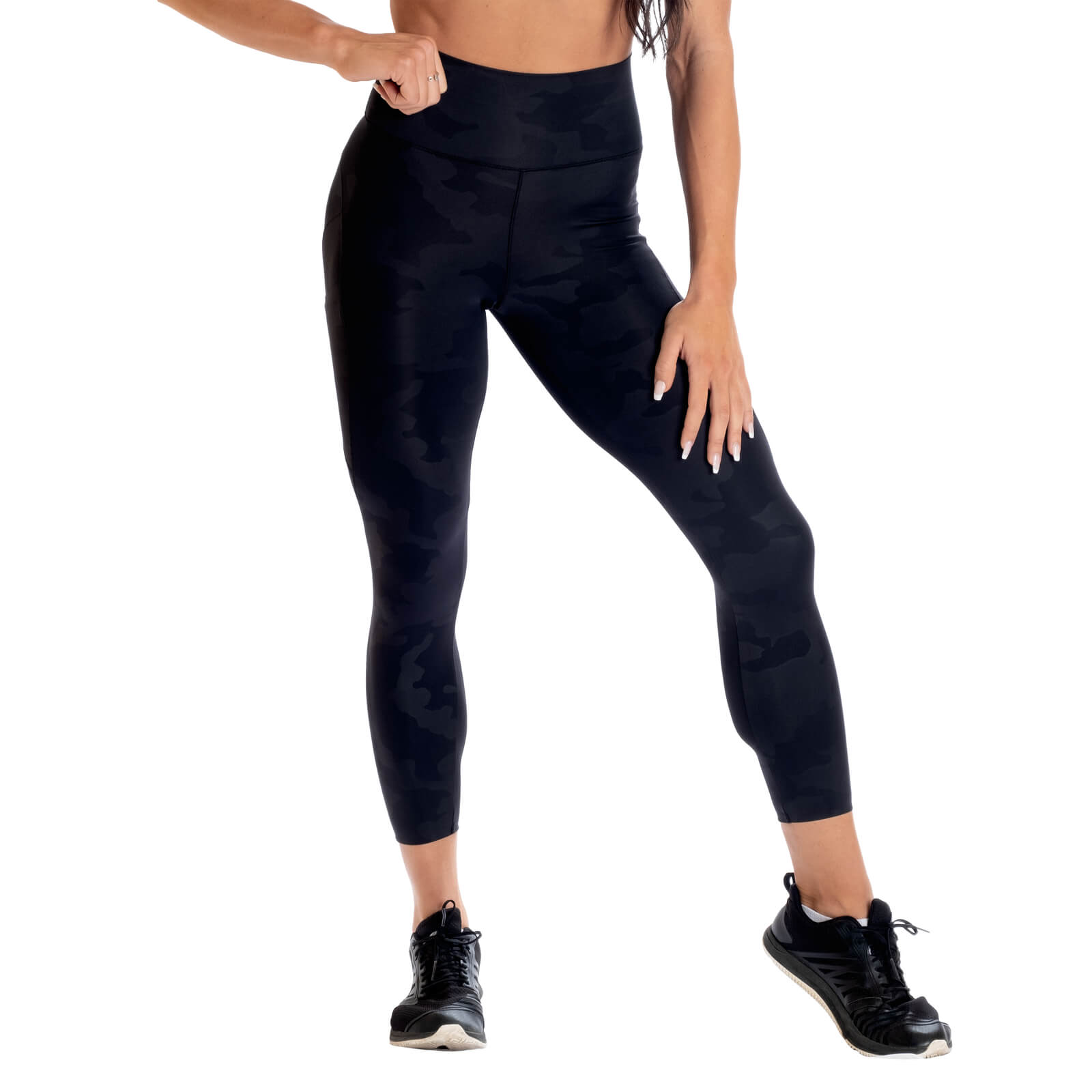 High Waist Leggings, black camo V2, Better Bodies