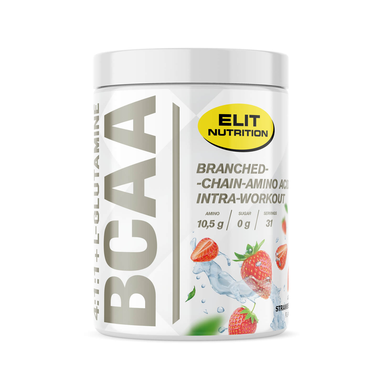 Kolla in BCAA 4:1:1 + L-glutamine, 400 g, Elit Nutrition hos SportGymButiken.se