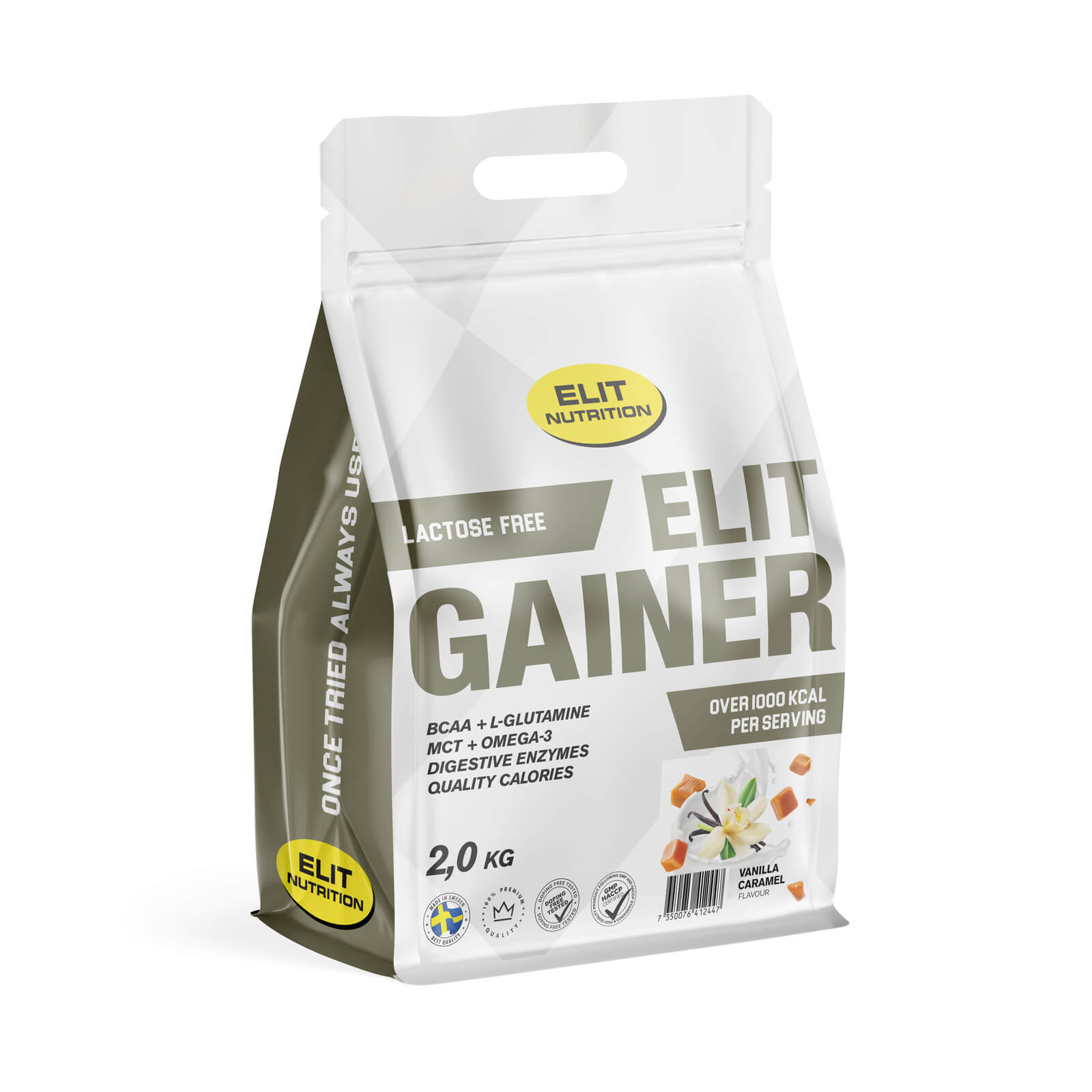 Kolla in Elit Gainer, Lactose free, 2200 g, Elit Nutrition hos SportGymButiken.se