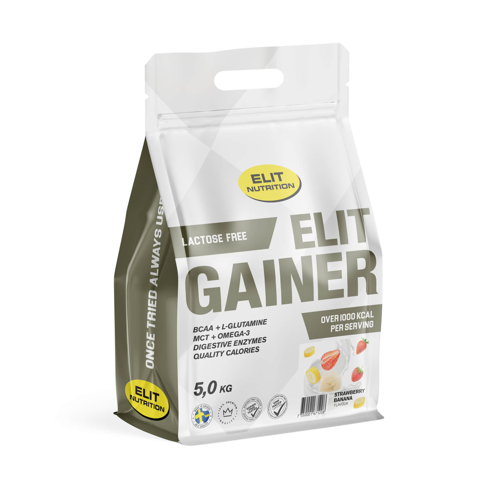 Kolla in Elit Gainer, Lactose free, 5000 g, Elit Nutrition hos SportGymButiken.se