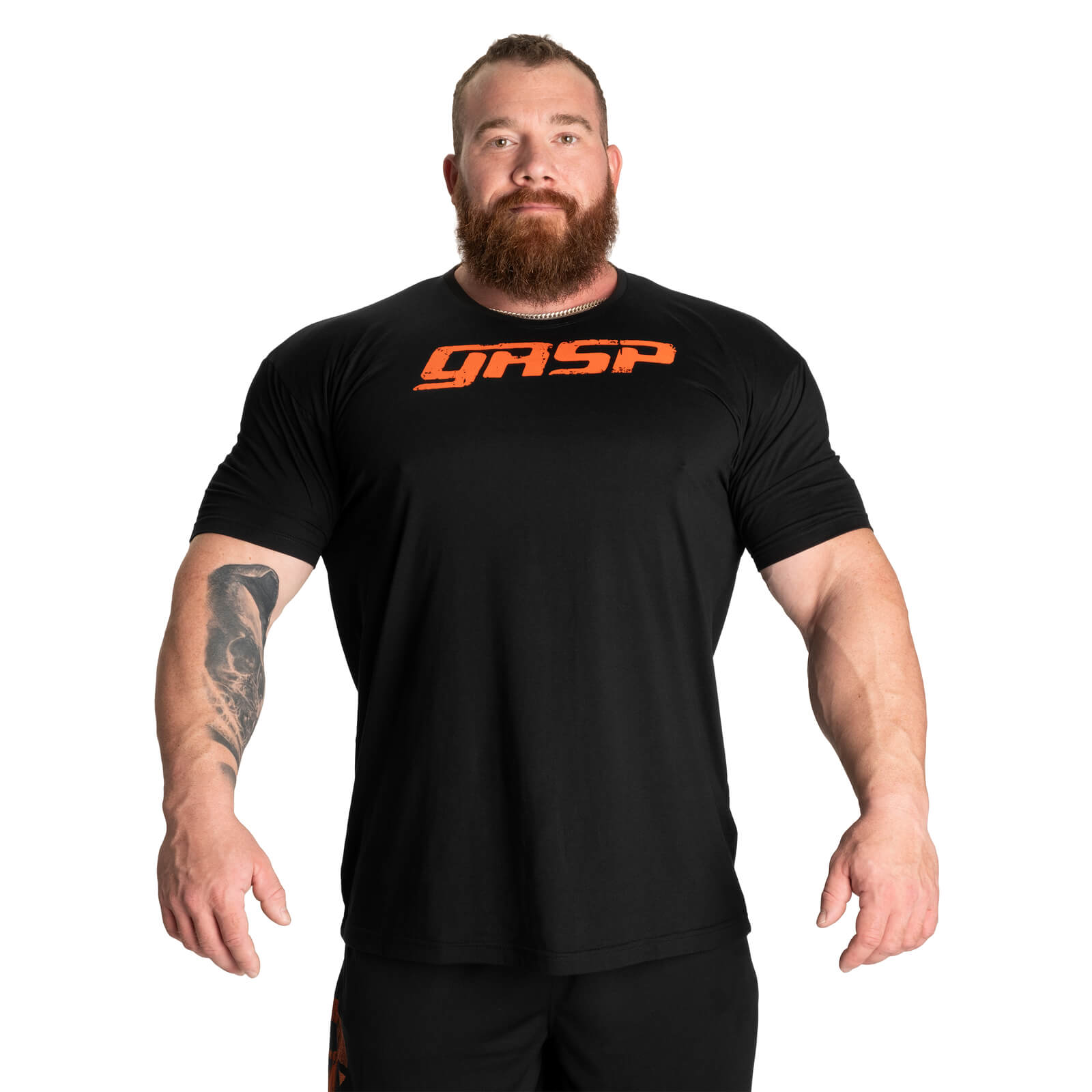 Legacy Gym Tee, black/flame, GASP