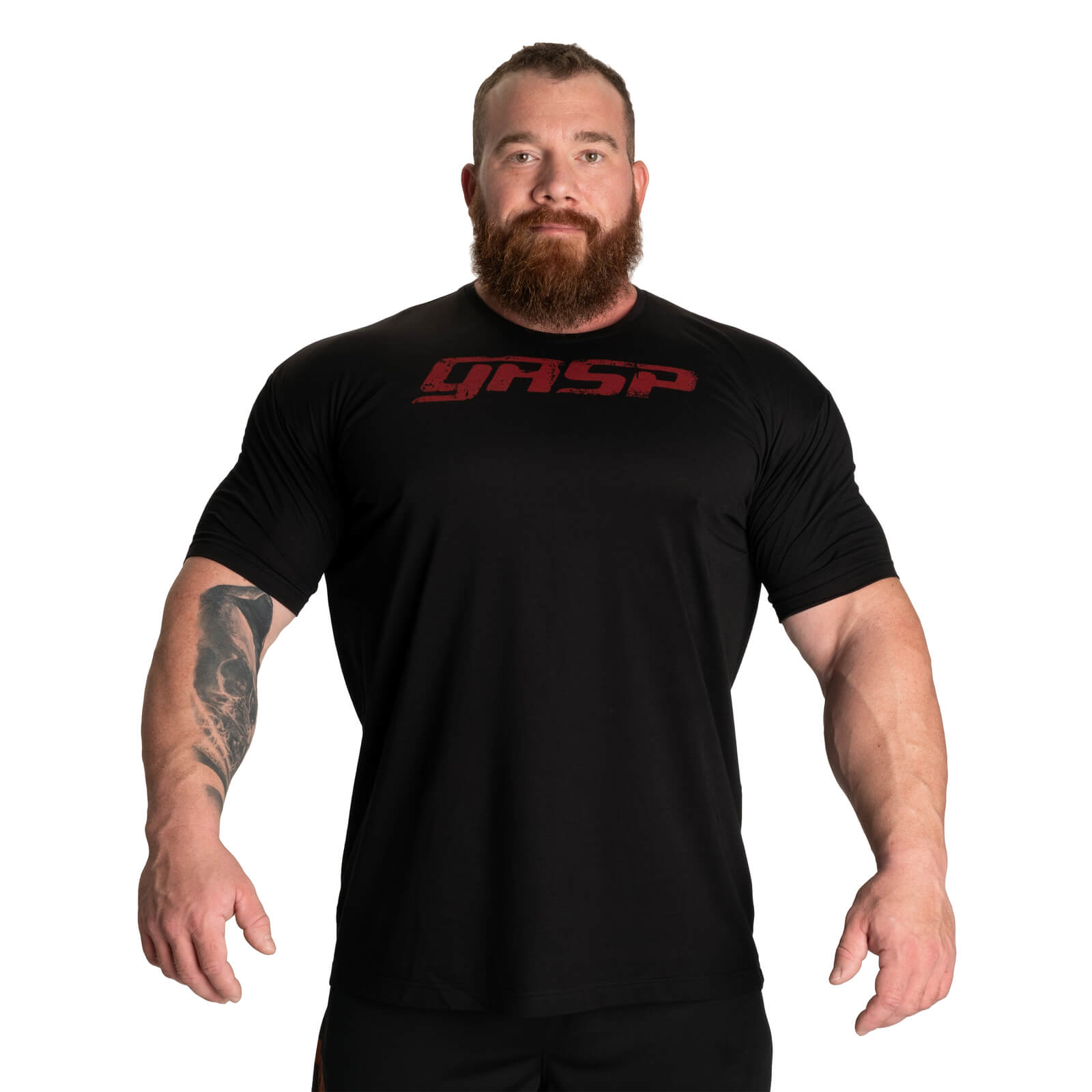 Legacy Gym Tee, black/red, GASP