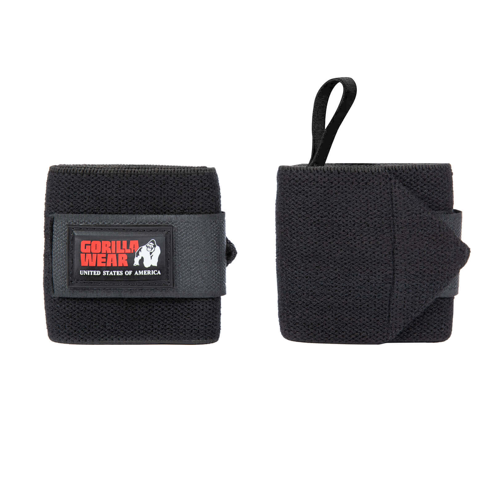 Kolla in Wrist Wraps Basic, black/red, Gorilla Wear hos SportGymButiken.se