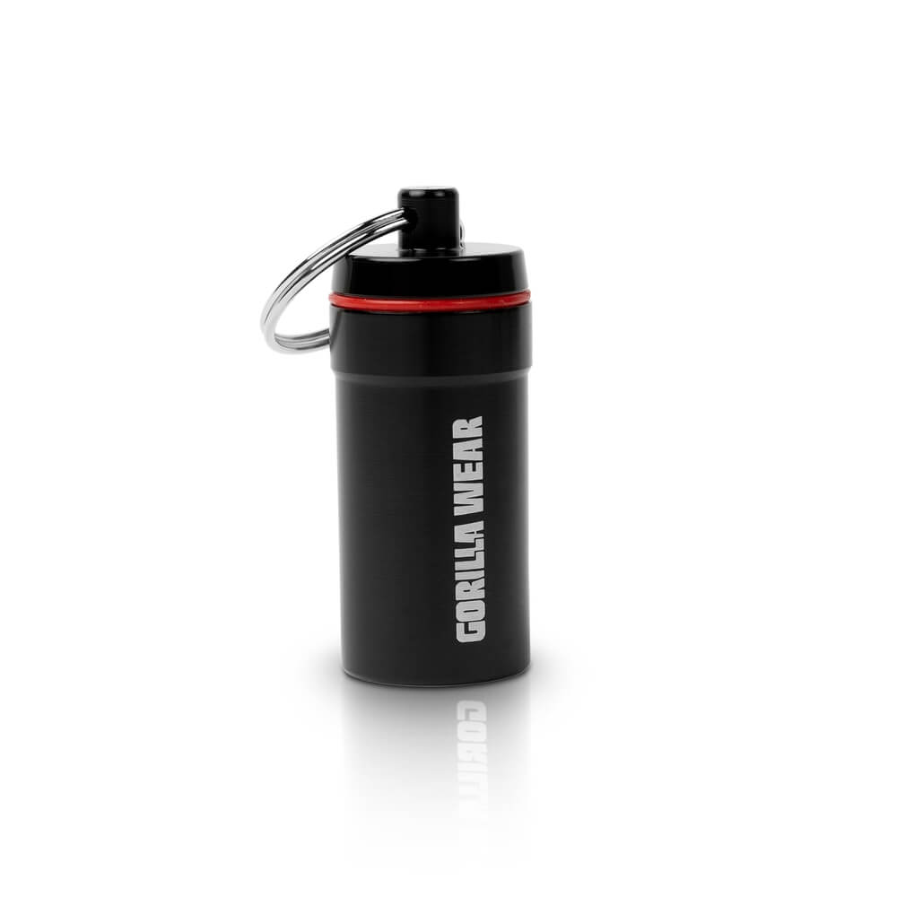 Kolla in GW Pill Box Keychain, black, Gorilla Wear hos SportGymButiken.se