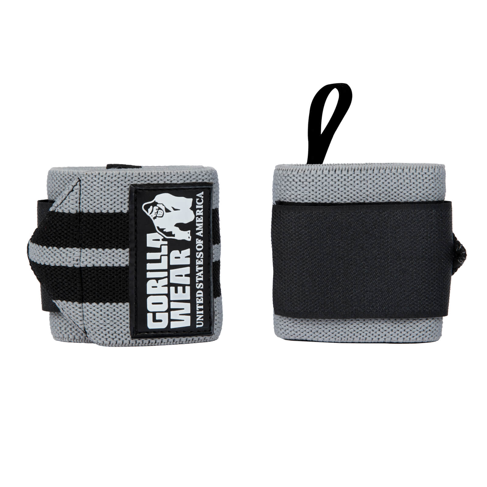 Kolla in Wrist Wraps Pro, grey/black, Gorilla Wear hos SportGymButiken.se