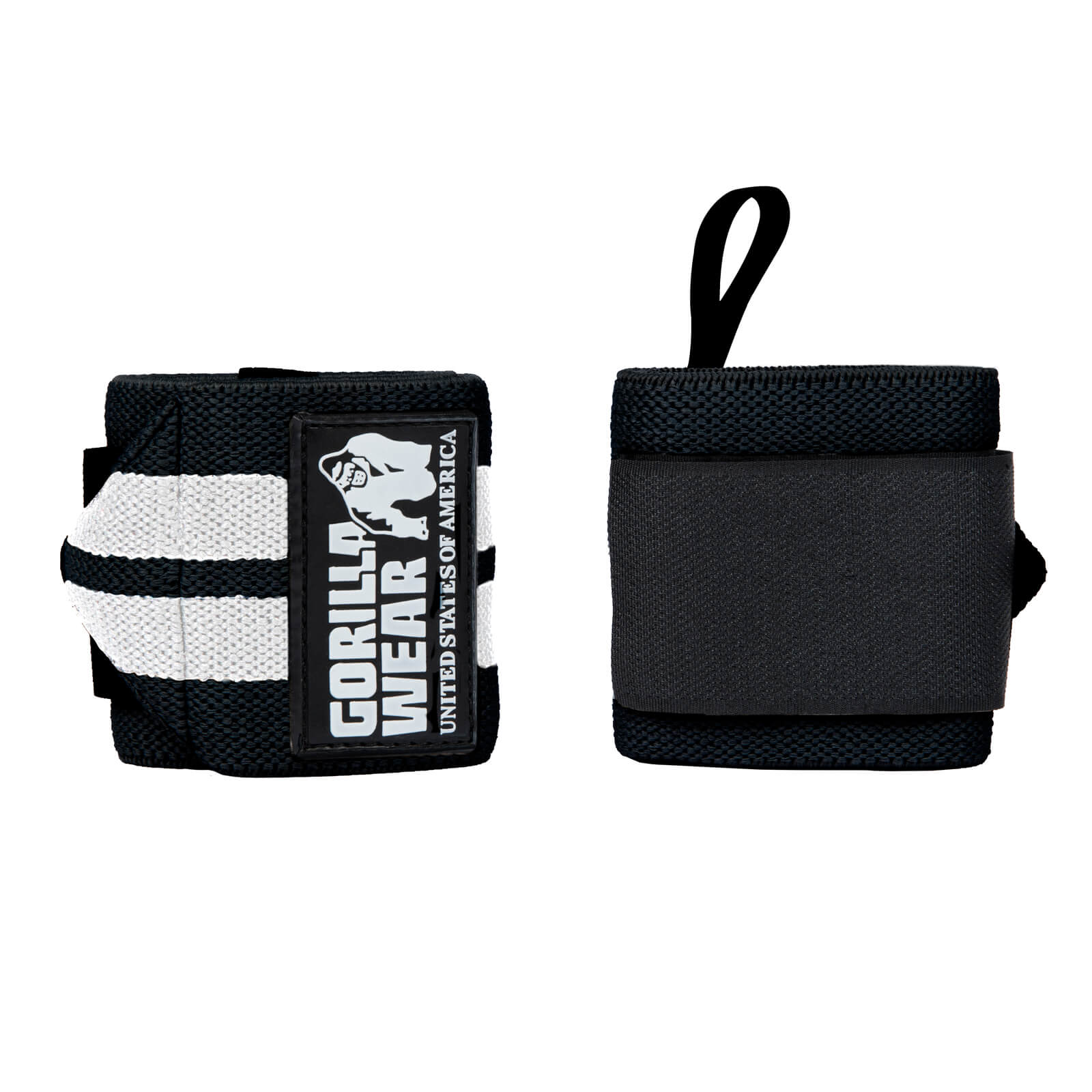 Kolla in Wrist Wraps Pro, black/white, Gorilla Wear hos SportGymButiken.se