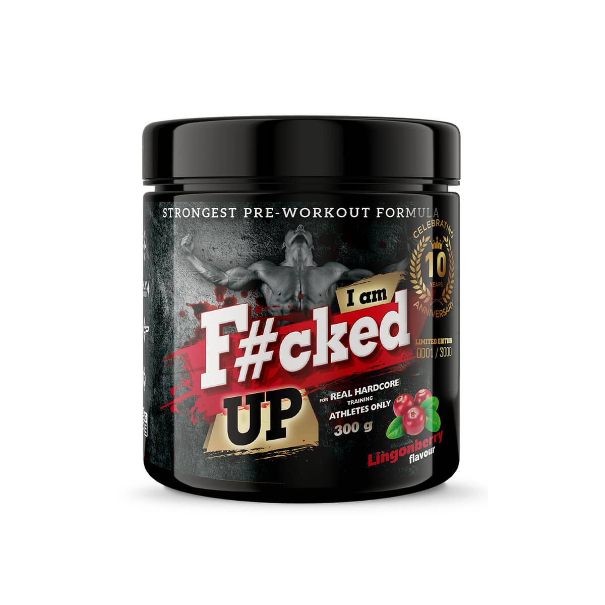 I Am F#cked Up - 10 year anniversary Edition -, Lingonberry, 300 g, Swedish Supplements