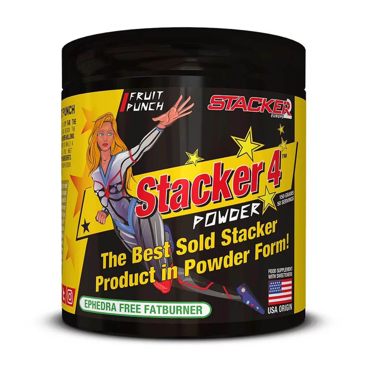 Kolla in Stacker 4 Powder, 150 g, Stacker2 Europe hos SportGymButiken.se