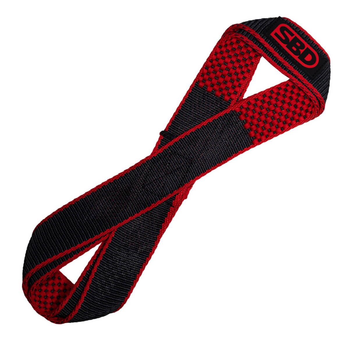 Kolla in SBD Figure 8 Lifting Straps, black/red, SBD Apparel hos SportGymButiken.se