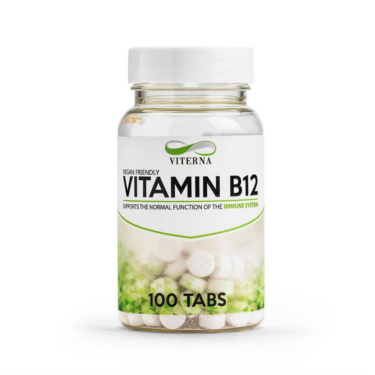 Kolla in Vitamin B12, 100 tabletter, Viterna hos SportGymButiken.se