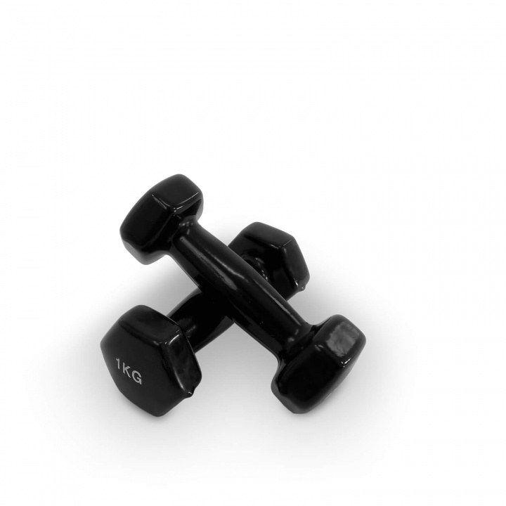 Kolla in Vinylhantel Black, 2 x 1 kg, JTC Power hos SportGymButiken.se