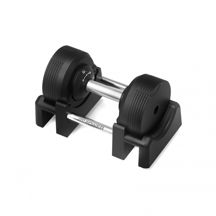 Justerbar hantel PRO, 4-23.5 kg, JTC Power i gruppen Styrka / Hantlar & Kettlebells / Hantlar hos Sportgymbutiken.se (12-450-235)