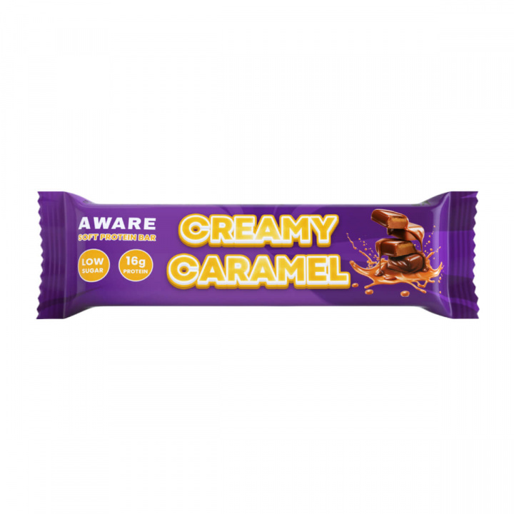 Kolla in AWARE Protein Bar, 55 g, Creamy Caramel hos SportGymButiken.se