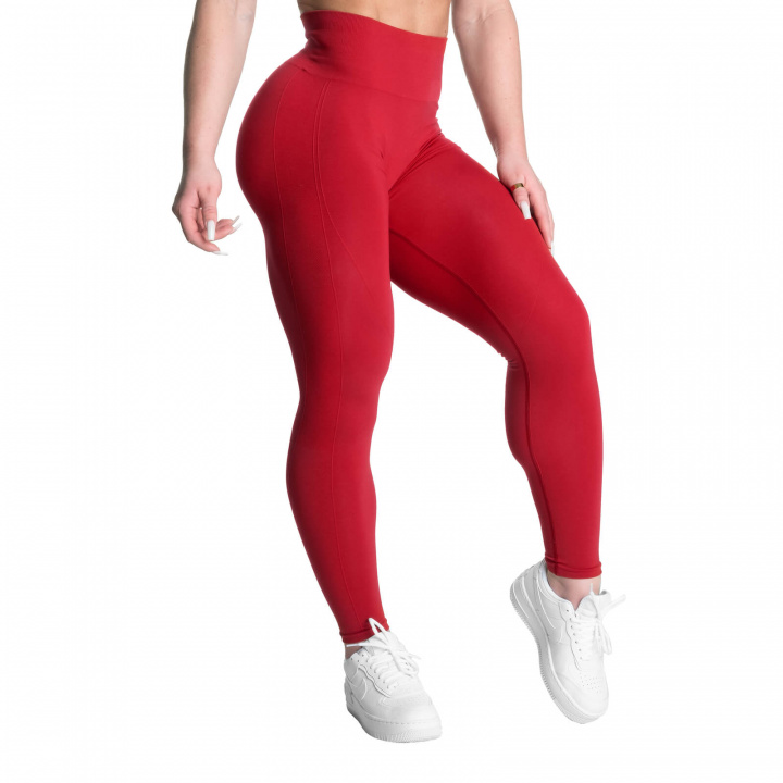 Scrunch Leggings, chili red, Better Bodies i gruppen Damkläder / Byxor & Tights / Träningstights hos Sportgymbutiken.se (BB-111079-370r)