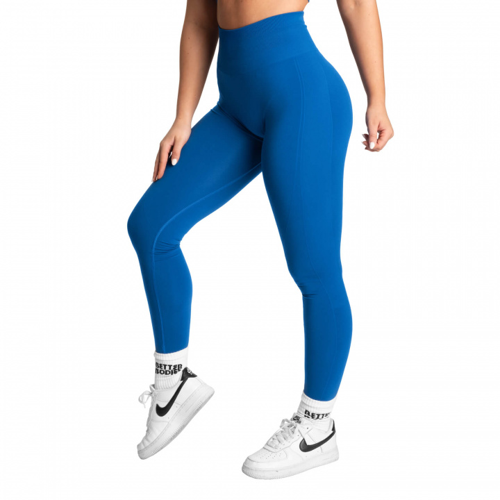 Scrunch Leggings, cobalt blue, Better Bodies i gruppen Damkläder / Byxor & Tights / Träningstights hos Sportgymbutiken.se (BB-111079-540r)