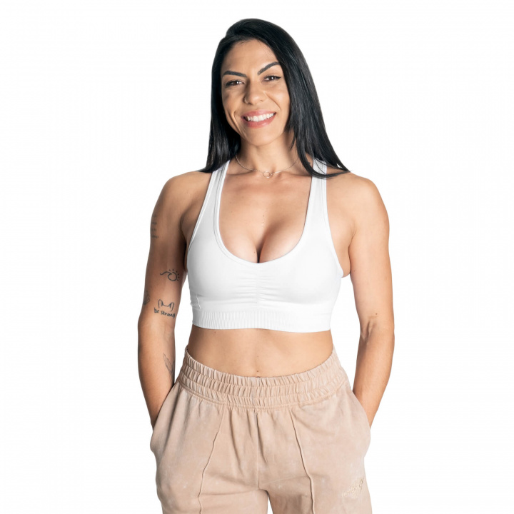 Scrunch Sports Bra, white, Better Bodies i gruppen Damkläder / Underkläder / Sport-BH hos Sportgymbutiken.se (BB-111090-001r)