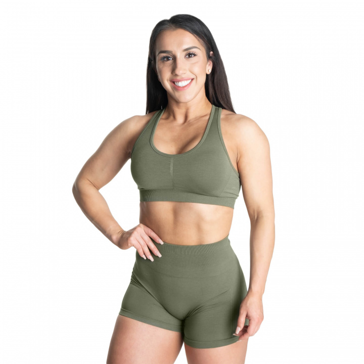 Scrunch Sports Bra, washed green, Better Bodies i gruppen Damkläder / Underkläder / Sport-BH hos Sportgymbutiken.se (BB-111090-664r)