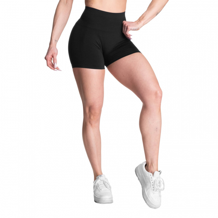 Scrunch Shorts, black, Better Bodies i gruppen Damkläder / Byxor & Tights / Hotpants hos Sportgymbutiken.se (BB-111097-999r)