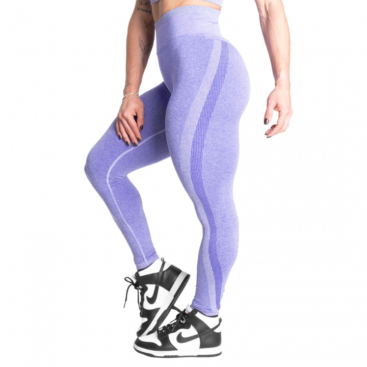 Curve Scrunch Leggings, athletic purple melange, Better Bodies i gruppen Damkläder / Byxor & Tights / Träningstights hos Sportgymbutiken.se (BB-111150-481r)