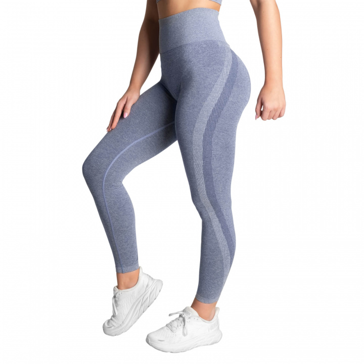 Curve Scrunch Leggings, blue melange, Better Bodies i gruppen Damkläder / Byxor & Tights / Träningstights hos Sportgymbutiken.se (BB-111150-550r)