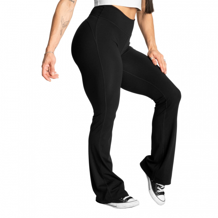 Flare Pants, black, Better Bodies i gruppen Damkläder / Byxor & Tights / Träningsbyxor hos Sportgymbutiken.se (BB-111217-999r)