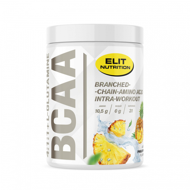 Kolla in BCAA 4:1:1 + L-glutamine, 400 g, Pineapple hos SportGymButiken.se