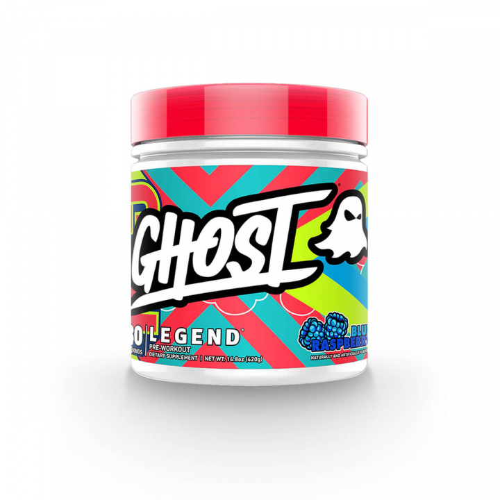 Kolla in Ghost Legend PWO, 420 g, Blue Raspberry hos SportGymButiken.se