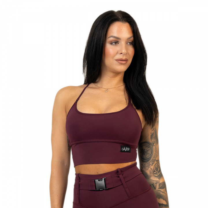 Cargo Top, burgundy red, Gavelo i gruppen Damkläder / Underkläder / Sport-BH hos Sportgymbutiken.se (GO-BRA-288r)