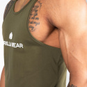 Carter Stretch Tank Top, army green, Gorilla Wear