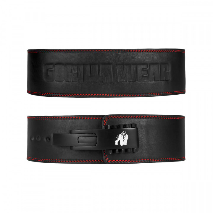 4 Inch Premium Lever Belt, black, Gorilla Wear i gruppen Sport & Fitness / Träningstillbehör / Bälten hos Sportgymbutiken.se (GW-99230-900r)