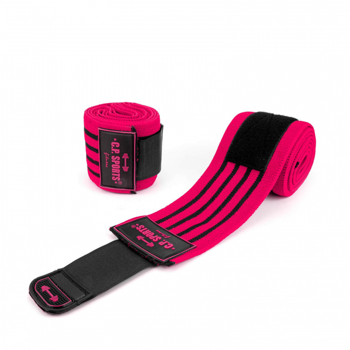 Elbow Wraps Pro, 1.3 m, pink/black, C.P. Sports i gruppen Produktkyrkogården hos Sportgymbutiken.se (GW-T22-616)