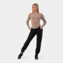 Iconic Mid-Waist Sweatpants, black, Nebbia