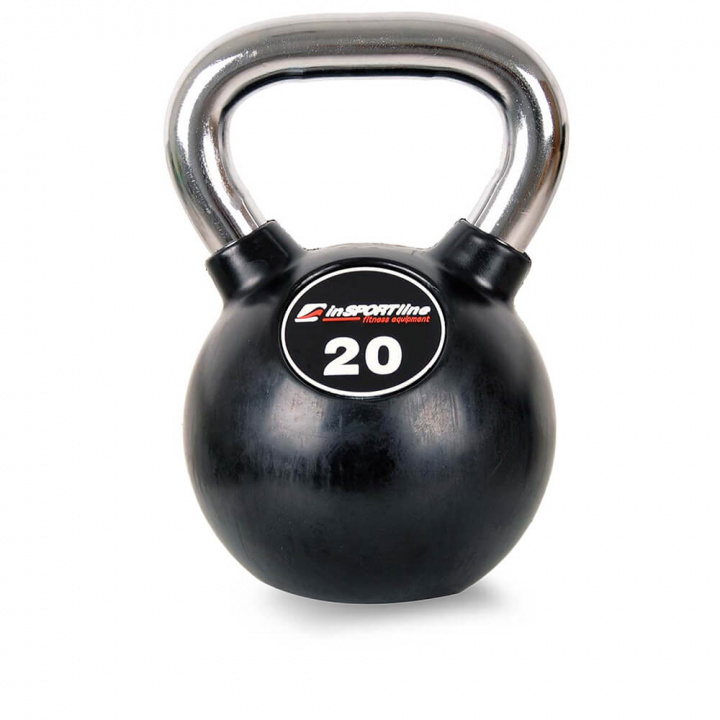 Kolla in Kettlebell, gummi/krom 20 kg, inSPORTline hos SportGymButiken.se