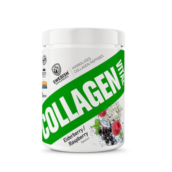 Kolla Collagen Vital, elderberry/raspberry, 400 g, Swedish Supplements hos Sport