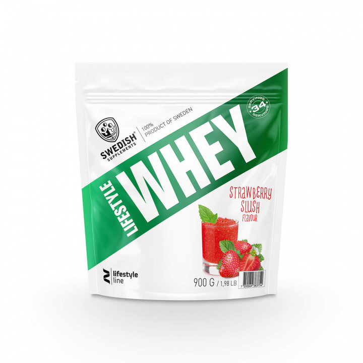 Kolla in Lifestyle Whey, 1 kg, Strawberry Slush hos SportGymButiken.se