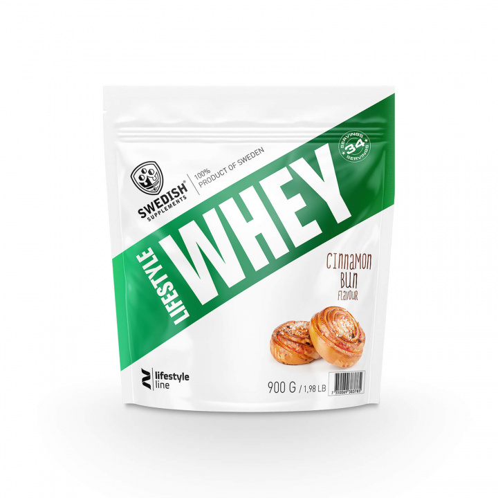 Kolla Lifestyle Whey, 900 g, Cinnamon Bun hos SportGymButiken.se