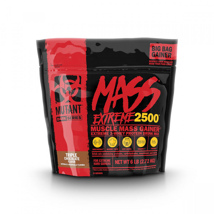 Kolla Mutant Mass Extreme 2500, 2,72 kg, Triple Chocolate hos SportGymButiken.se