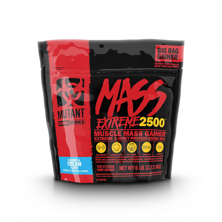 Kolla Mutant Mass Extreme 2500, 2,72 kg, Cookies & Cream hos SportGymButiken.se