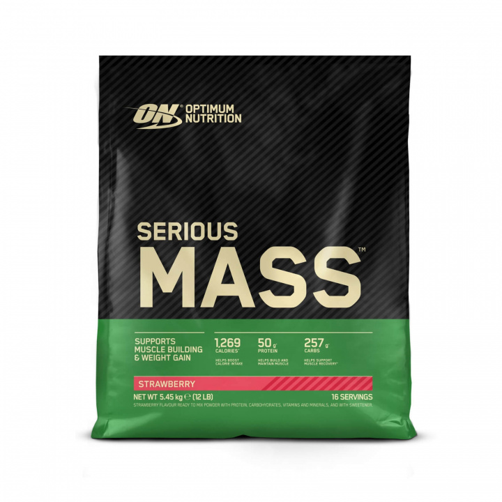 Kolla in Serious Mass, 5455 g, strawberry hos SportGymButiken.se