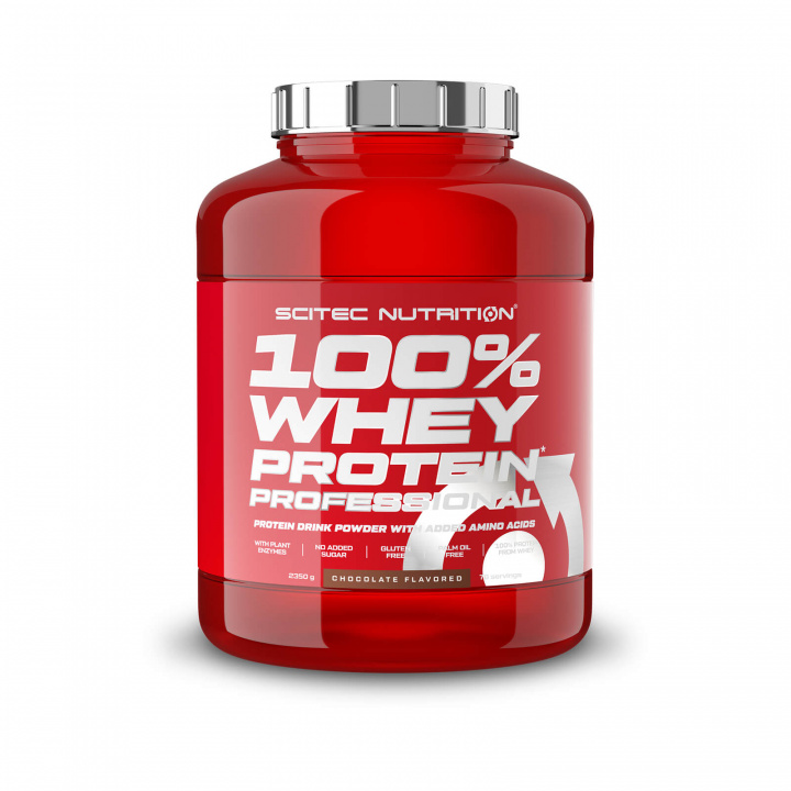 Kolla in 100 % Whey Protein Professional, 2350 g, chocolate hos SportGymButiken.