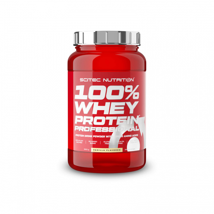 Kolla 100 % Whey Protein Professional, 920 g, Vanilla hos SportGymButiken.se