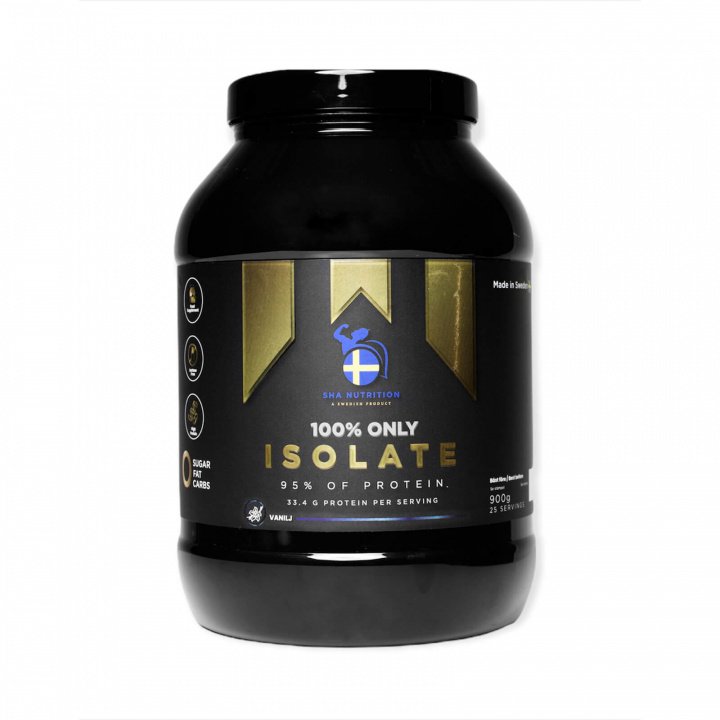 Kolla in 100 % Only Isolate, 900 g, vanilj hos SportGymButiken.se