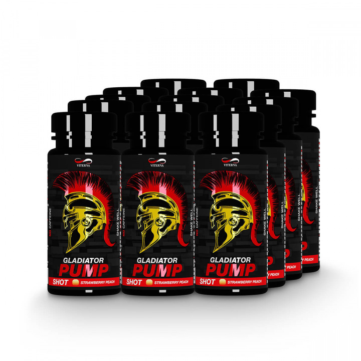 Kolla in Gladiator Pump Shot, 14-pack, Viterna hos SportGymButiken.se